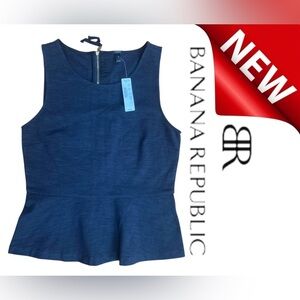 Banana Republic Women’s Sleeveless Peplum Top Size Small NWT